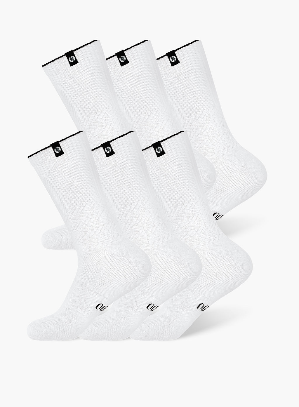 Contour Compression Crew Socks 6 Pack