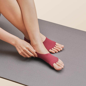 Knitido+ Yama Yoga and Pilates Toe Socks, Non-Slip