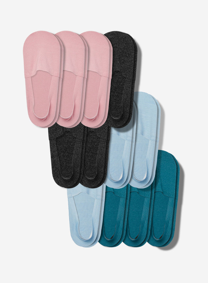 Merino Wool No Show Socks 12-Pack