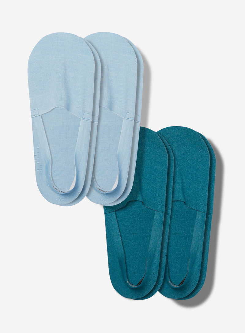 Merino Wool No Show Socks 4-Pack
